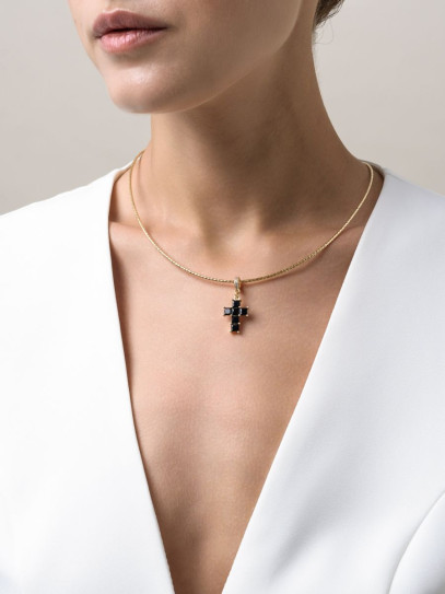 Чокер "Black Cross" Gold