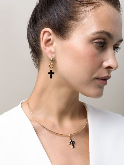 Чокер "Black Cross" Gold