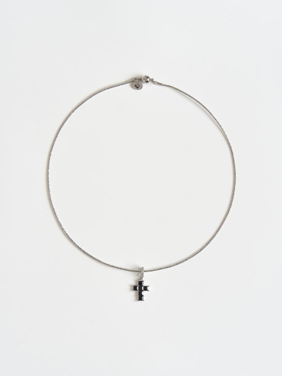 Чокер "Black Cross" Silver