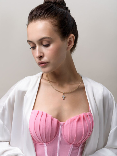Чокер "White Cross" Gold