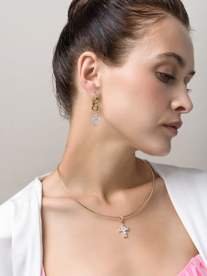 Чокер "White Cross" Gold