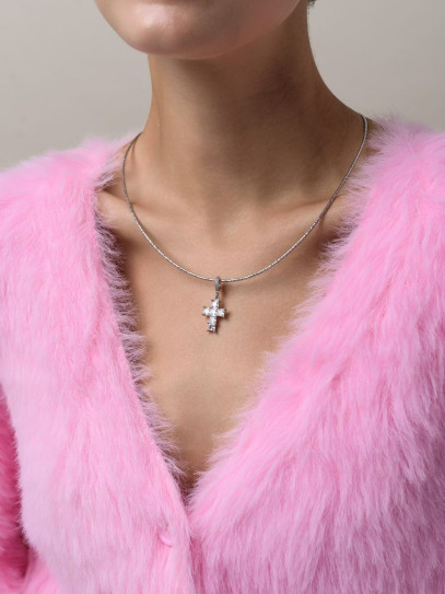 Чокер "White Cross" Silver