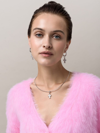 Чокер "White Cross" Silver