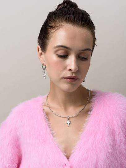 Чокер "White Cross" Silver