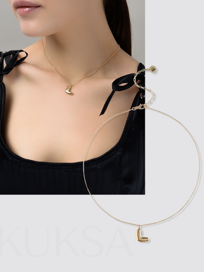 Колье "Simple words L" Gold