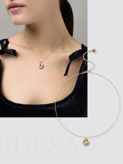 Колье "Simple words O" Gold