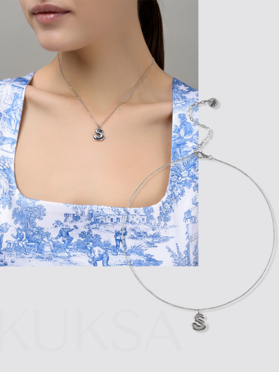 Колье "Simple words S" Silver