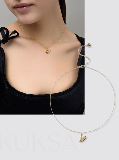 Колье "Simple words Y" Gold