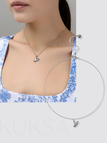 Колье "Simple words Y" Silver