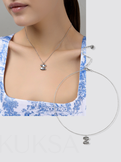 Колье "Simple words Z" Silver
