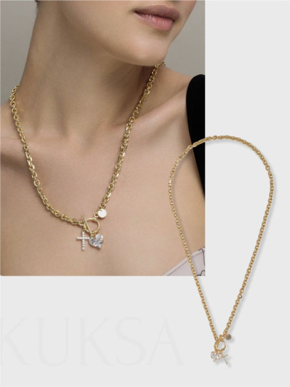 Колье "White Soul" Gold